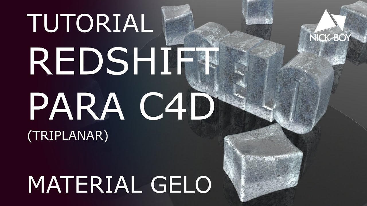 REDSHIFT TUTORIAL "MATERIAL GELO" / CINEMA 4D - By NICK BOY - YouTube
