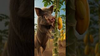 Farmer Vs Wild Boars  Papaya Farm Destroyed  Emotional Ai Story L Moons Animasion