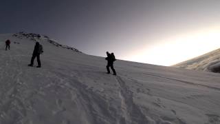 ELBRUS 2013 - 20130821 Dave & Yuri at sunrise 4,850m