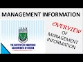 Management information overview of ican mi model cost accounting forecasting ethic in it management