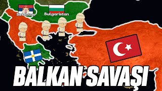 Balkan Savaşi - Harita Üzerinde Hızlı Anlatım