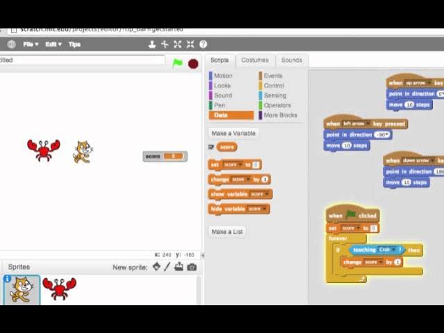 Playing a Game of Tag: Programming in Scratch 2.0 