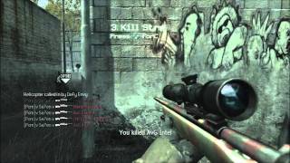 Cod4  | 6 Kill Streak Kill Feed | v Se7en v