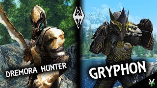 GRYPHON AND DREMORA HUNTER ARMOR: Double Armor Feature!!- Xbox Modded Skyrim Mod Showcase