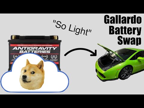 Antigravity lightweight battery DIY Lamborghini Gallardo install