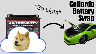 Antigravity lightweight battery DIY Lamborghini Gallardo install screenshot 5