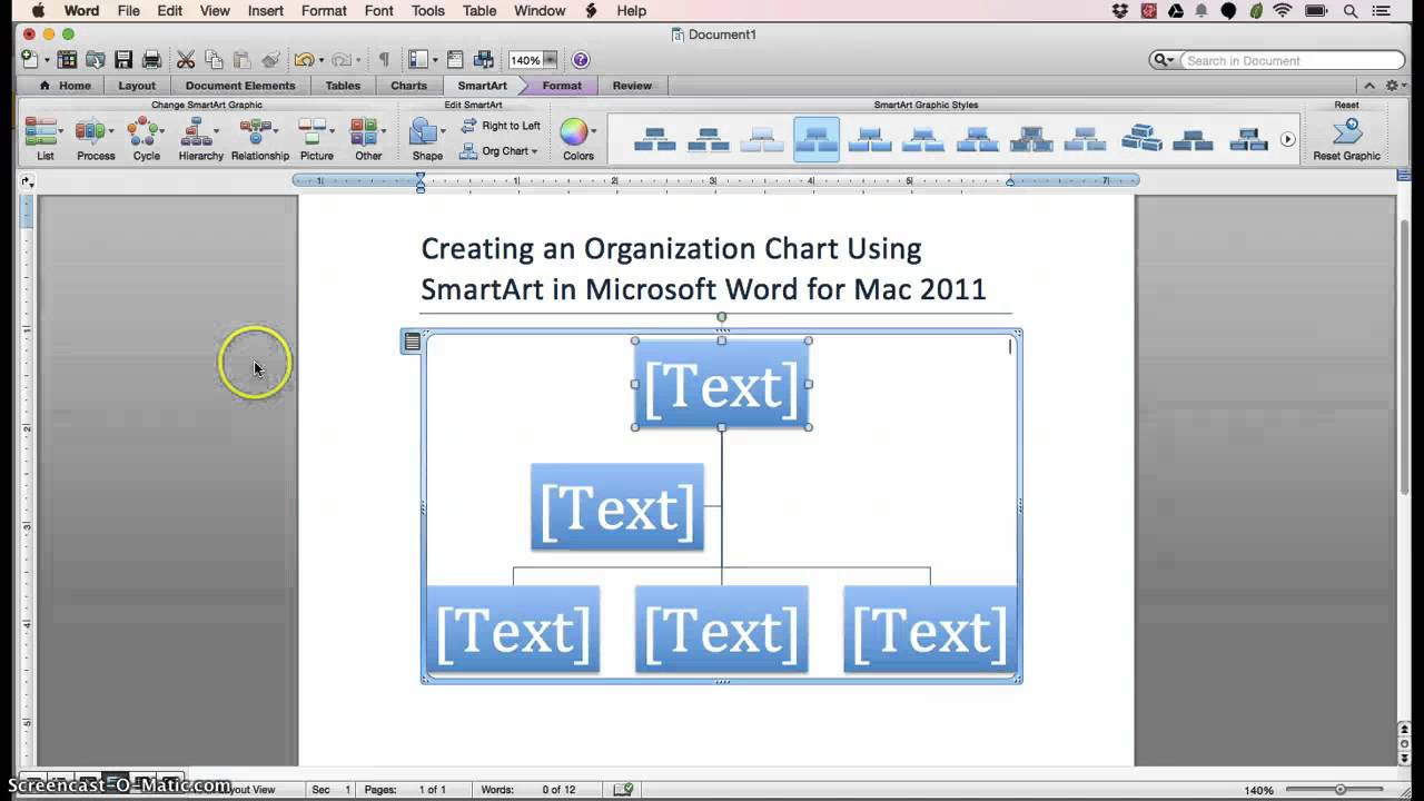 Name And Title Organization Chart Smartart