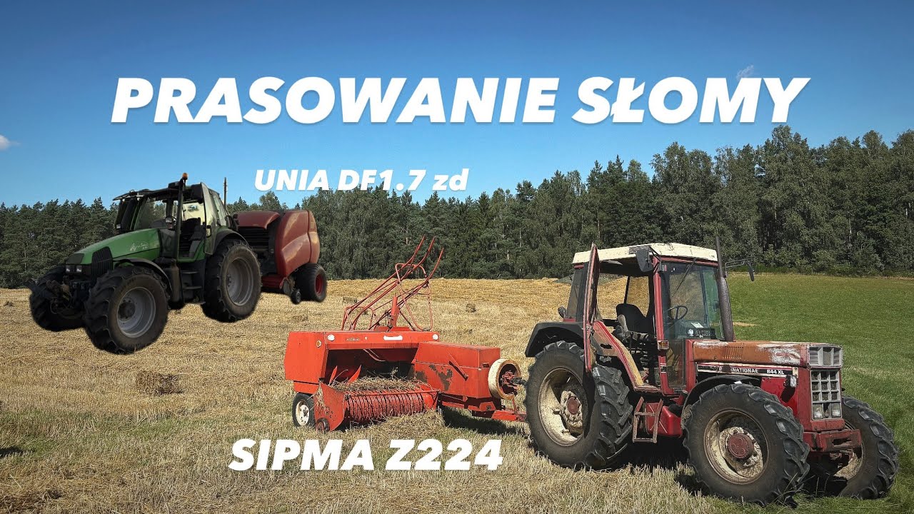 Prasowanie słomy|Sipma z224 prasa kostkująca| WTOPA |Koszenie łąk