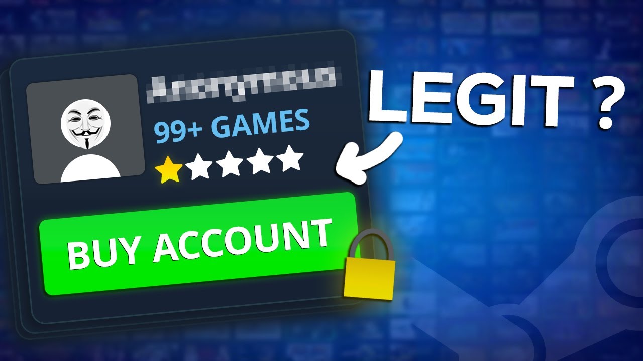 Покупка аккаунтов Steam — это МОШЕННИЧЕСТВО? Я понял...
