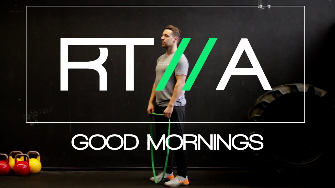 Resistance Band Good Mornings YouTube