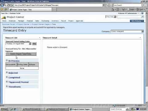 PPS-122 Business Portal Time Card Proxy