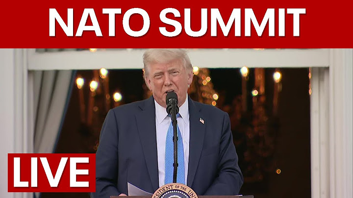 LIVE | President Donald Trump speaking at NATO summit