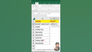 RIGHT FORMULA USEFUL TIPS 🤯 #excel #shorts #ytshorts #exceltricks #akashsir #computer #exceltutorial