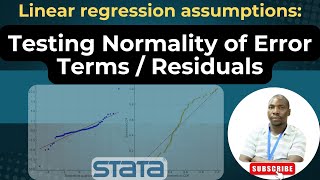 Testing Normality assumption in Linear regression in STATA Net Worth
