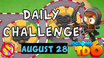 Bloons TD 6 Daily Challenge | 123Bloon | No MK No Powers | August 28 2023