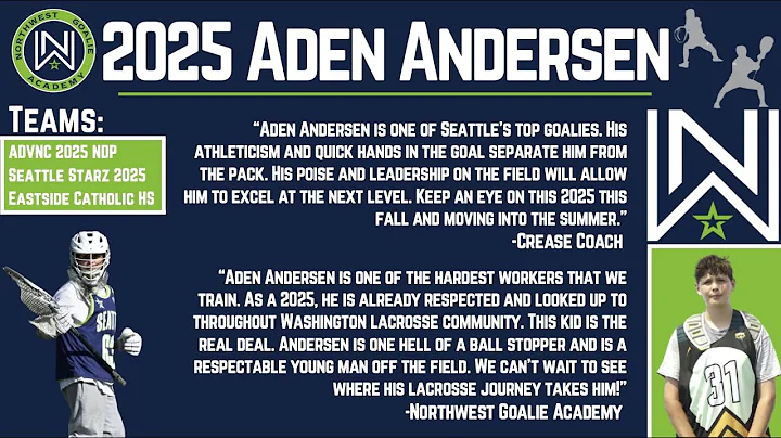 2025 Aden Andersen Lacrosse Goalie Highlights