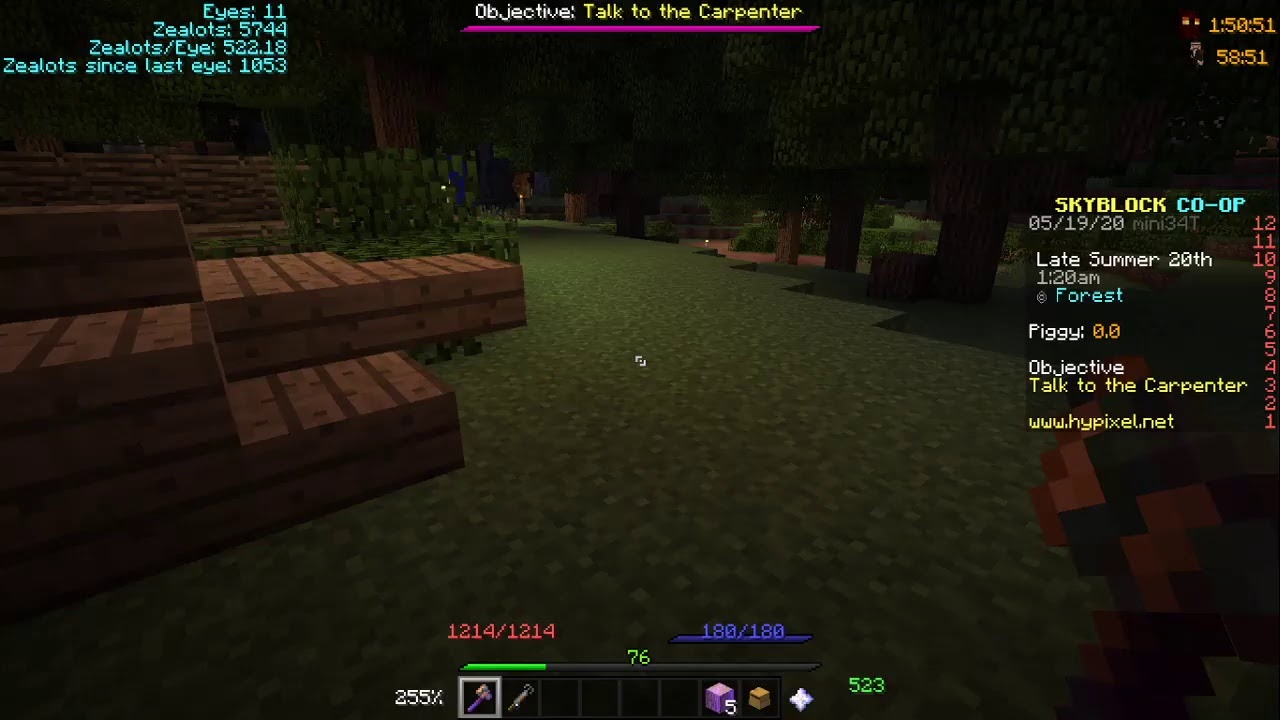 hypixel skyblock eye farming road to 400 subs YouTube