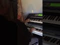 Rev James M Jones on the keyboard 2019