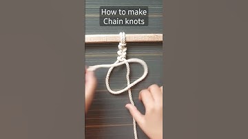 How to make chain knot | Macrame for beginners| #shorts #viral #shortsvideo #macrame #diy #ytshorts