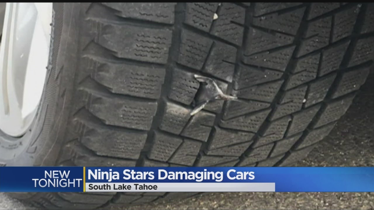 Ninja Stars' Littering Streets Of South Lake Tahoe, Flattening Tires 