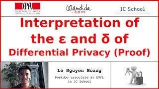 Interpretation of the ε and δ of Differential Privacy (Proof) | Lê Nguyên Hoang