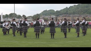 Scottish Power Pipe Band at the 2024 Gourock Highland Games Grade 1 competition