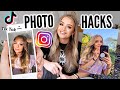 I TESTED TIKTOK *PHOTO HACKS*!! DIY PHOTOSHOOT IDEAS