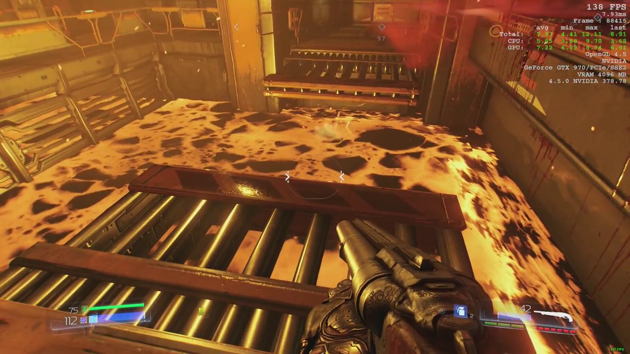 Benchmarking MSI GTX 970 4 GB Gaming GPU With DOOM 2016 photography en español