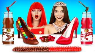 Comida de Verdade vs Comida de Chocolate | Decoração de Bolos de Chocolate por RATATA POWER