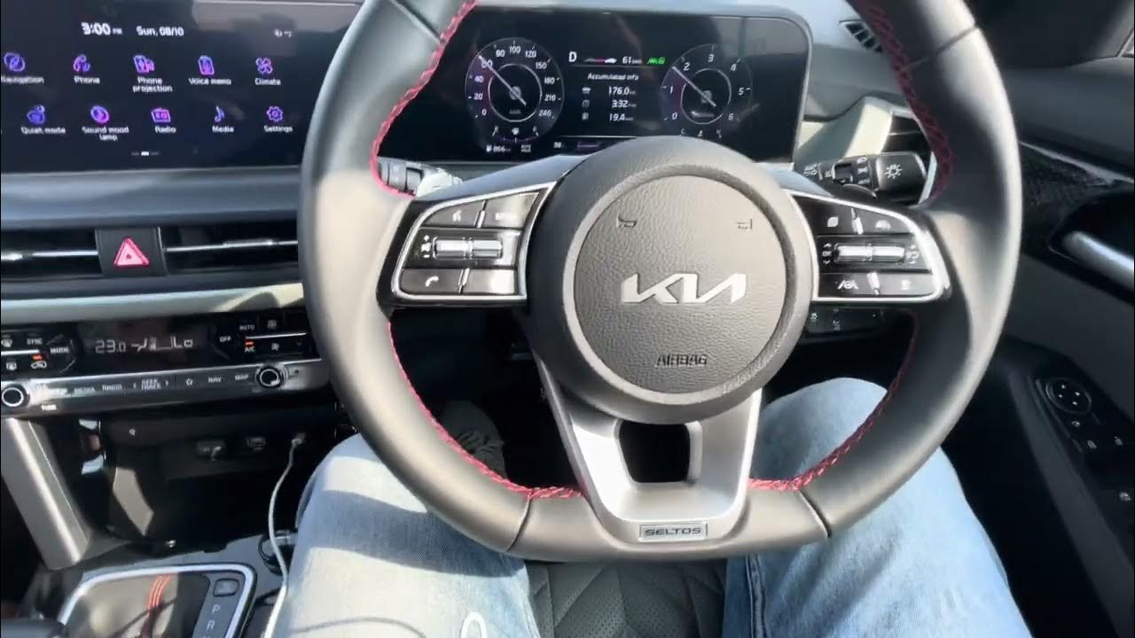 How to use Lane assist feature Kia Seltos Facelift ADAS YouTube