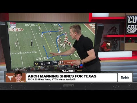 FILM BREAKDOWN: Arch Manning leads Texas to win over Vanderbilt (📍 @ModeloUSA) | The CFB Show