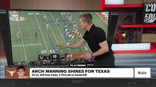 FILM BREAKDOWN: Arch Manning leads Texas to win over Vanderbilt (📍 @ModeloUSA) | The CFB Show Net Worth