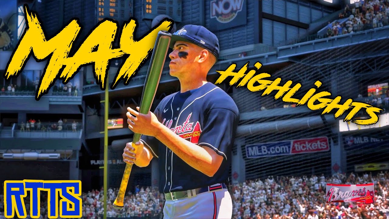 May Highlights(2023)For My Ballplayer In Mlb The Show 22 RTTS|Center Fielder For The Atlanta Braves