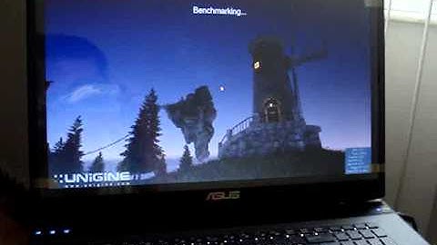 Asus G73JH Unigine Benchmark OpenGL with flickering screen 3/3