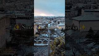 It SNOWED on my last night in Goreme, Cappadocia! 😍 Turkey Winter Travel ❄️