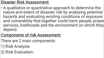 MCN301 Disaster Management, Module 2, Part -3, Disaster risk assessment