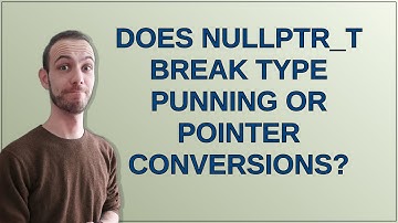 Does nullptr_t break type punning or pointer conversions?