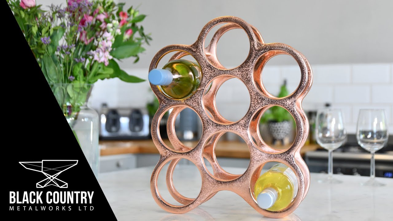 Copper 'Floating Bubbles' Wine Rack