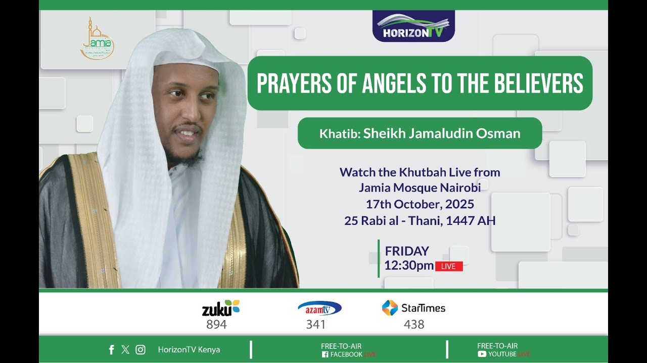 🔴 Prayers Of Angels To The Believers  | Sheikh Jamaludin Osman | Jamia Mosque Nairobi