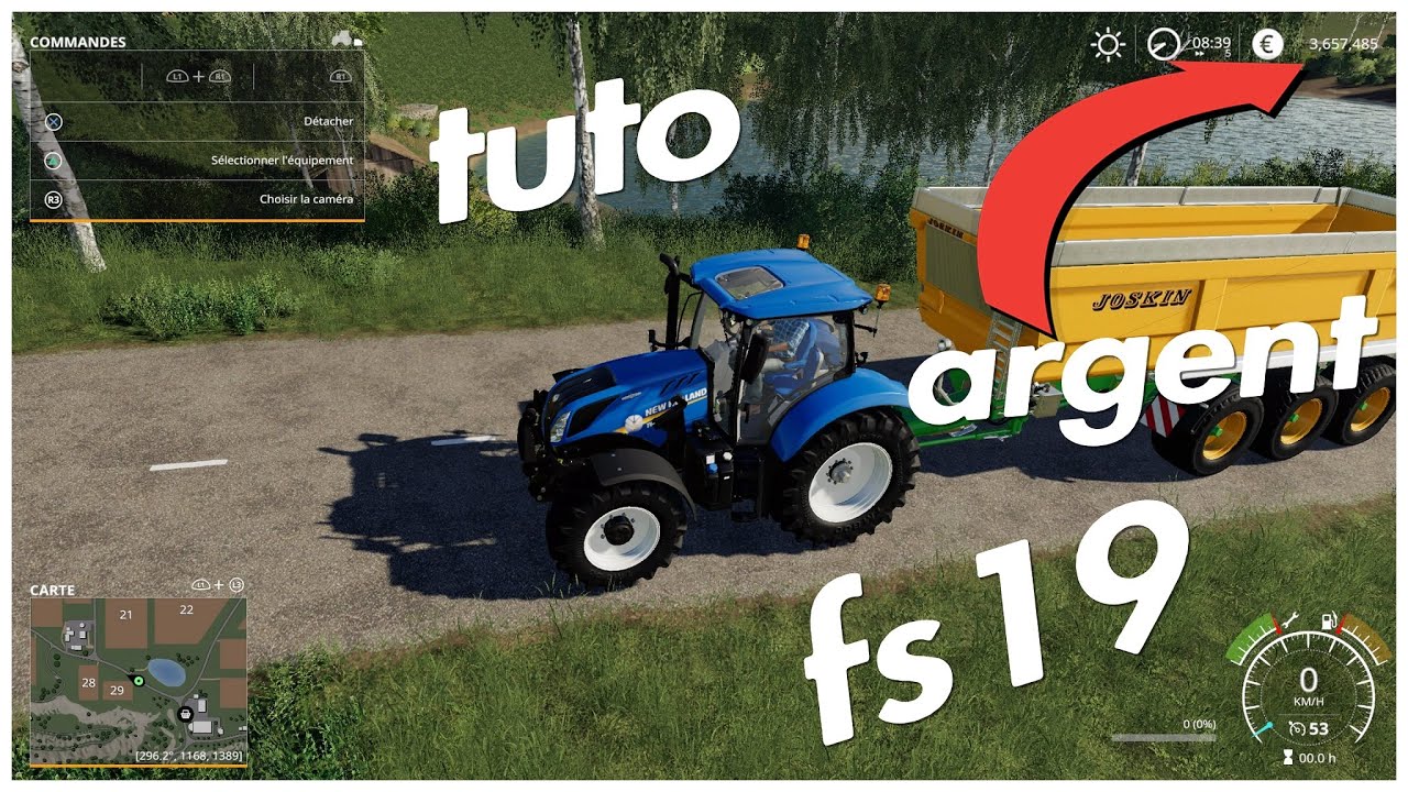 Comment avoir beaucoup d'Argent sur farming simulator 19 - YouTube