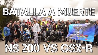 NS200 VS GSXR 150 BATALLA A MUERTE /RETO PARACAIDAS