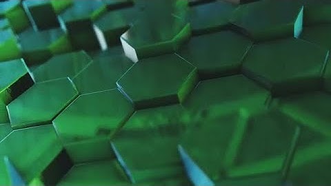 Abstract Moving Hexagonal Green Background Stock Motion Graphics