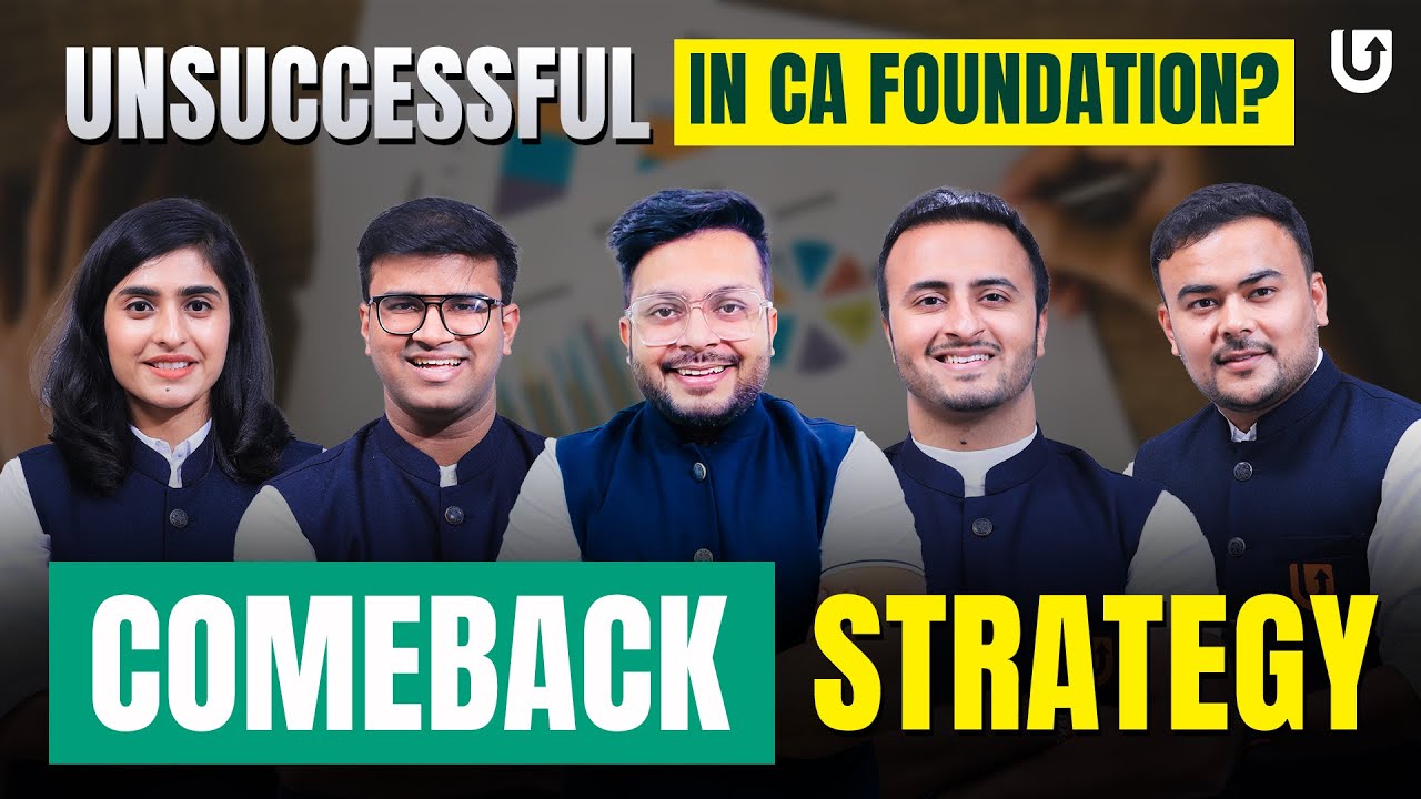 Unsuccessful in CA foundation Exams? CA Foundation June 24 Comeback