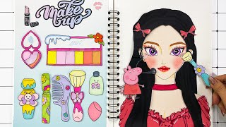 Asmr Makeup Haerin Onstage Glow Up Paper Diy Beauty Transformation For Idol Style
