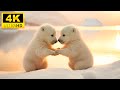 Baby Animals 4K 60FPS حيوانات برية جميلة ولطيفة مع موسيقى مريحة ديناميكية ملونة 
