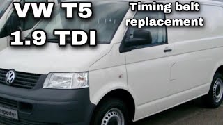 VW Transporter T5 1.9 TDI Timing belt + Water pump replacement