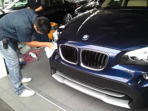 Bmw waxing - YouTube
