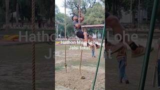 Rope Climbing Power 💪 | Hatho Mein Lohe Jaisi Takat#viral#trending #army