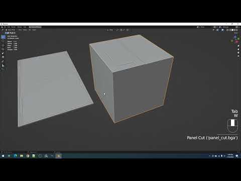 Creative Flow Demo 05: Edge Split Panel Cut Trick Creative Flow Demo 05: Edge Split Panel Cut Trick
