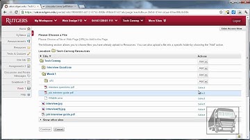 Sakai Lessons - Add Resources